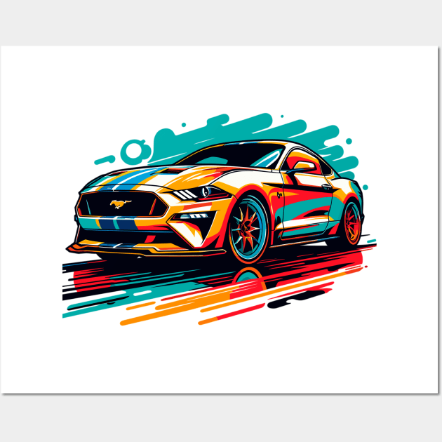 Ford Mustang Wall Art by Vehicles-Art